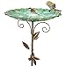 Vogeltränke Stehend Vogelbad Garten Metall Vogeltränke Winterfest Wassertränke für Wildvögel Wassertränke, Vogelbad, Futterstelle, Balkon, Garten