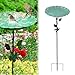 Generisch Vogelbad für Garten, Groß Metall Vogeltränke Stehend Garten Deko, Wassertränke Stehend für Vögel, Wasserschale für Wildvögel, Vogeltränke Winterfest Frostsicher, Gartendeko Draußen (#B)