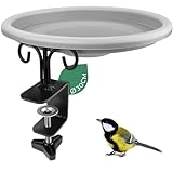 WILDLIFE FRIEND Vogeltränke hängend für Balkongeländer - frostsicher, Vogelbad Balkon, XL Vogelbad Garten für Wildvögel, Wassertränke für Vögel